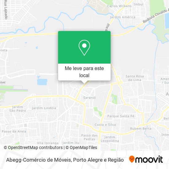 Abegg-Comércio de Móveis mapa