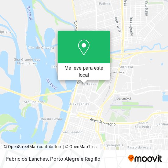 Fabricios Lanches mapa