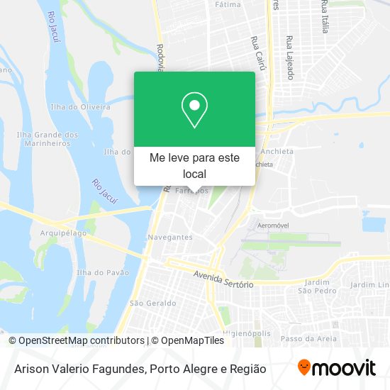 Arison Valerio Fagundes mapa