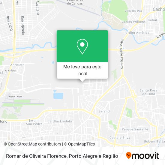 Romar de Oliveira Florence mapa