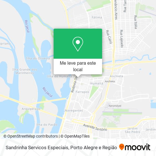 Sandrinha Servicos Especiais mapa