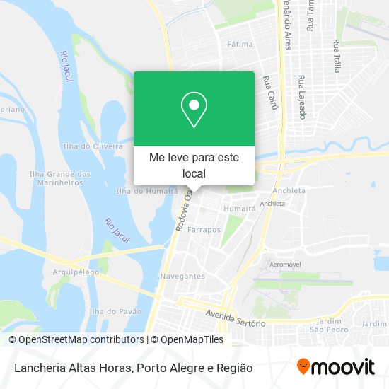 Lancheria Altas Horas mapa