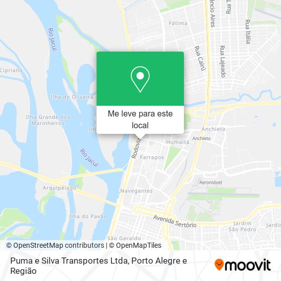 Puma e Silva Transportes Ltda mapa