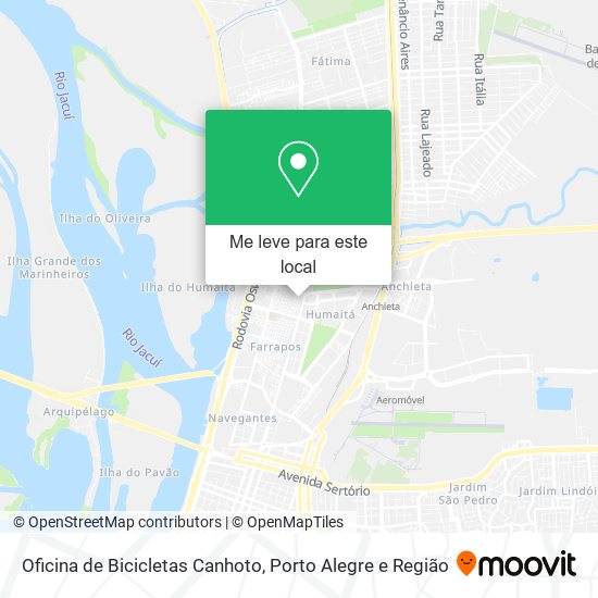 Oficina de Bicicletas Canhoto mapa