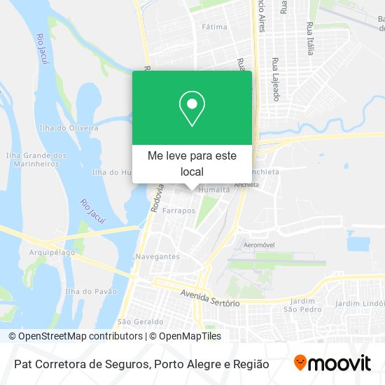 Pat Corretora de Seguros mapa