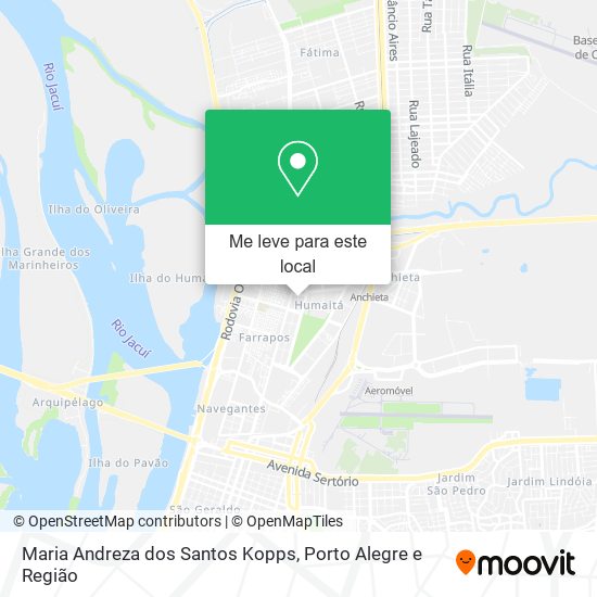 Maria Andreza dos Santos Kopps mapa