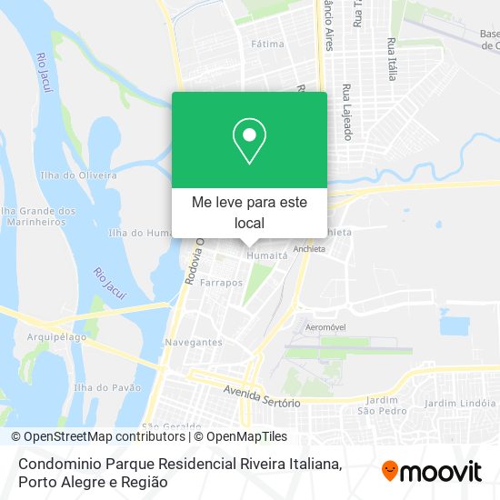 Condominio Parque Residencial Riveira Italiana mapa