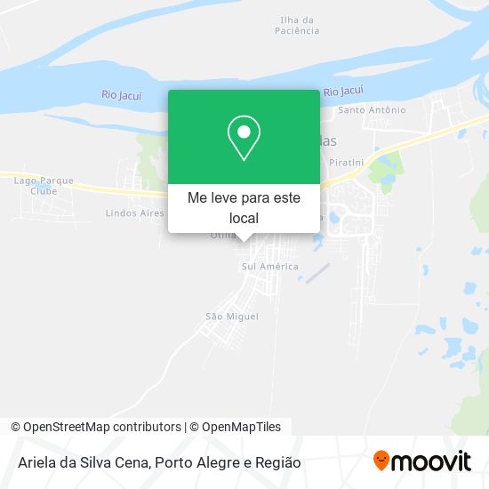 Ariela da Silva Cena mapa