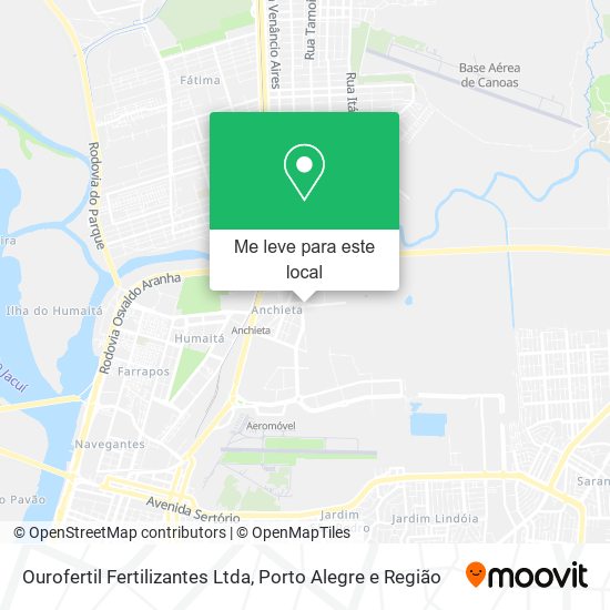 Ourofertil Fertilizantes Ltda mapa