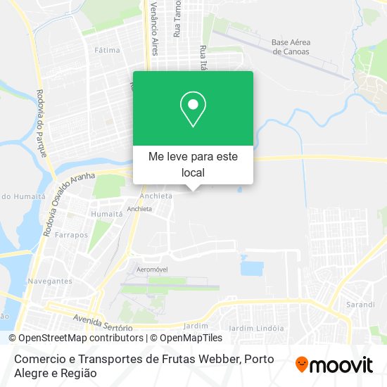 Comercio e Transportes de Frutas Webber mapa