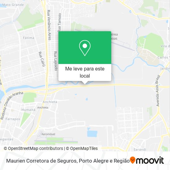 Maurien Corretora de Seguros mapa