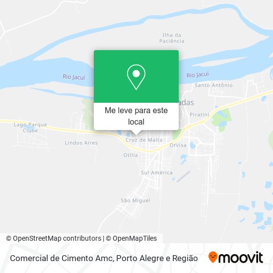 Comercial de Cimento Amc mapa