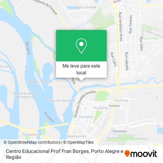 Centro Educacional Prof Fran Borges mapa