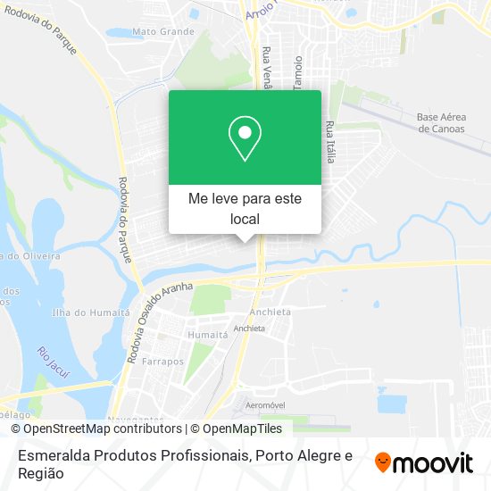 Esmeralda Produtos Profissionais mapa