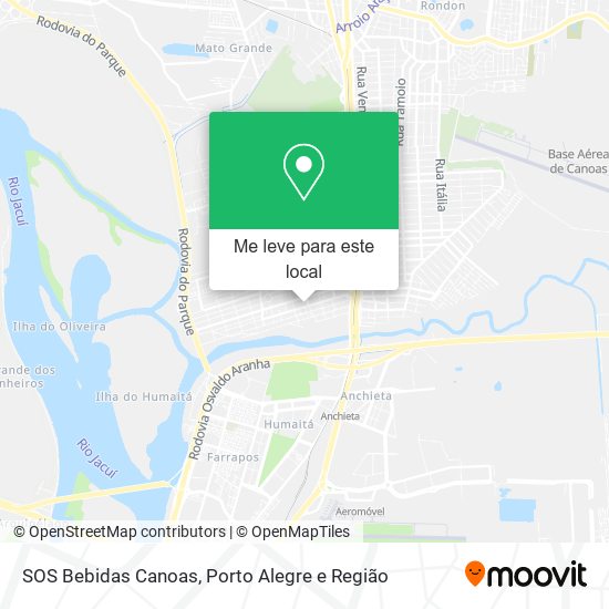 SOS Bebidas Canoas mapa