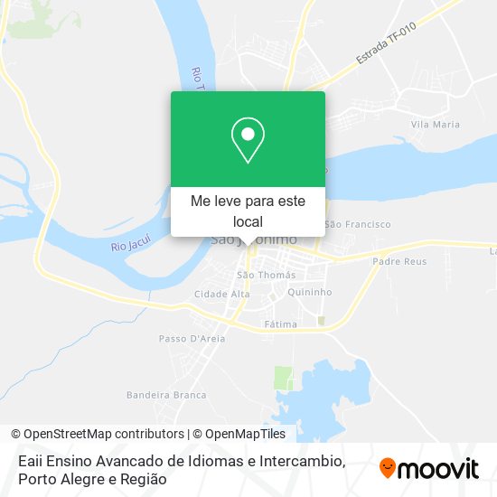Eaii Ensino Avancado de Idiomas e Intercambio mapa