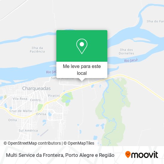 Multi Service da Fronteira mapa