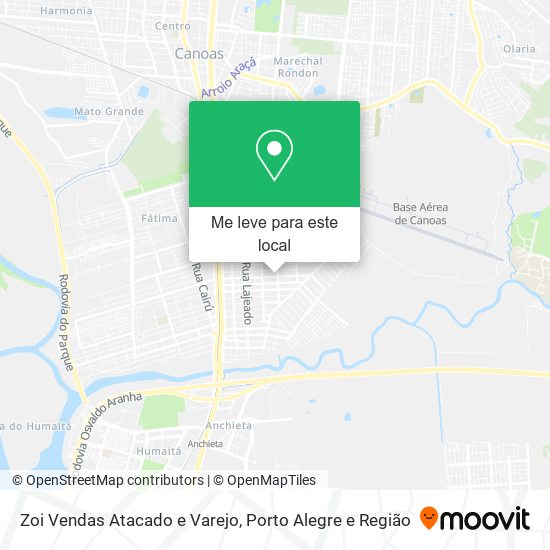 Zoi Vendas Atacado e Varejo mapa