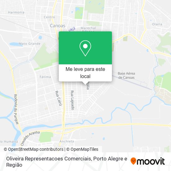 Oliveira Representacoes Comerciais mapa
