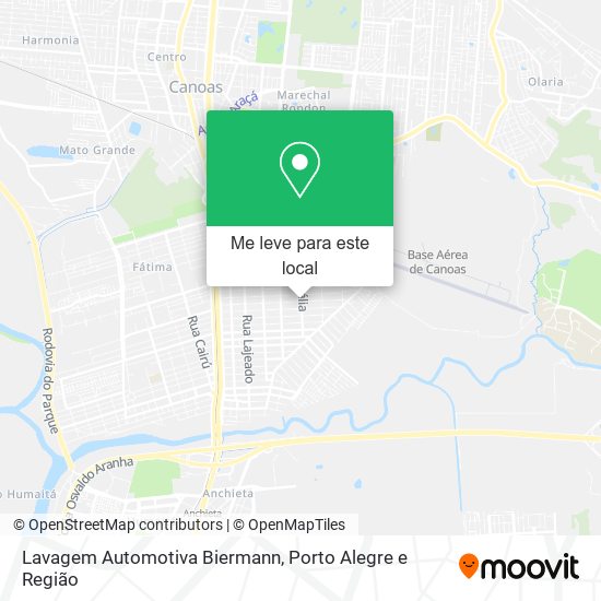 Lavagem Automotiva Biermann mapa