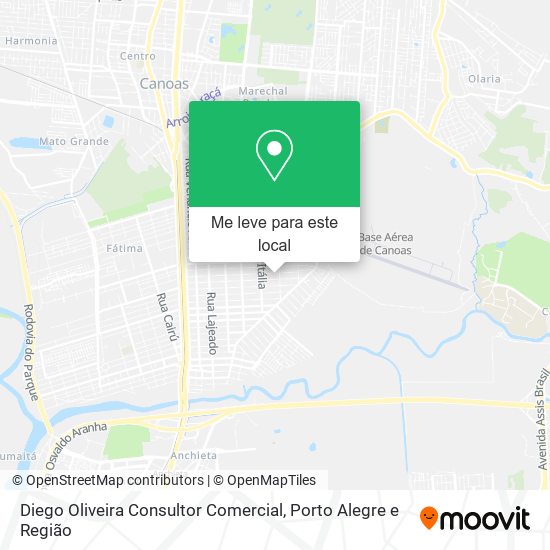 Diego Oliveira Consultor Comercial mapa