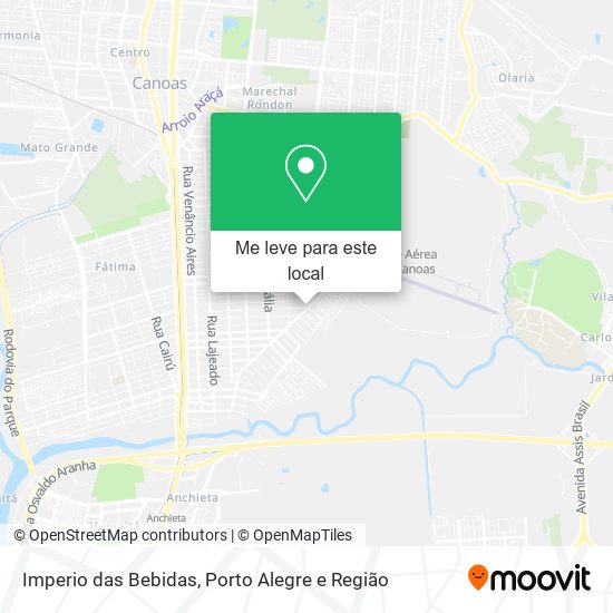 Imperio das Bebidas mapa