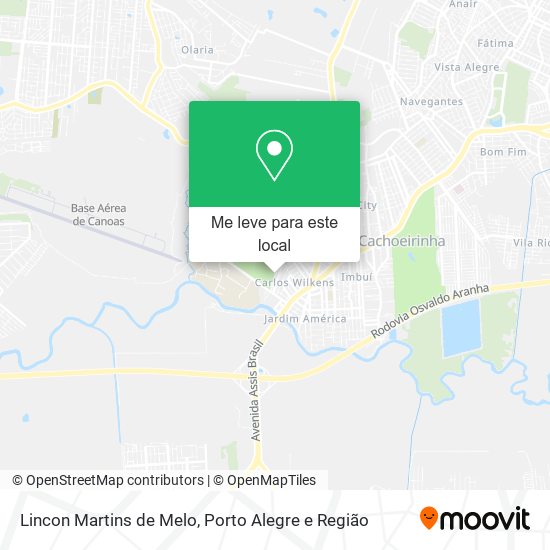 Lincon Martins de Melo mapa