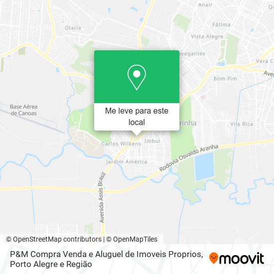 P&M Compra Venda e Aluguel de Imoveis Proprios mapa