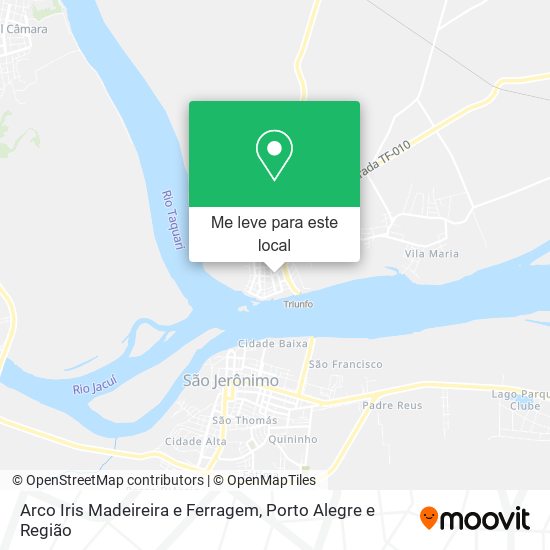 Arco Iris Madeireira e Ferragem mapa