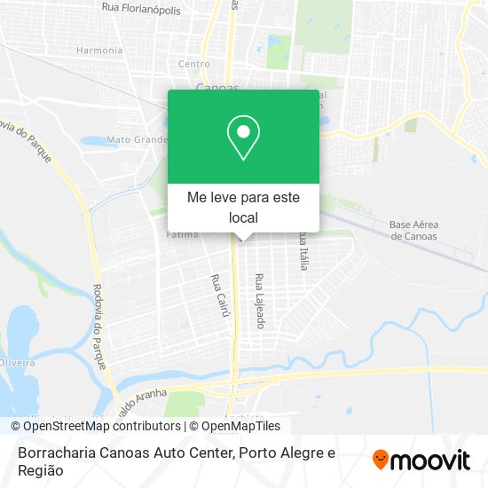 Borracharia Canoas Auto Center mapa