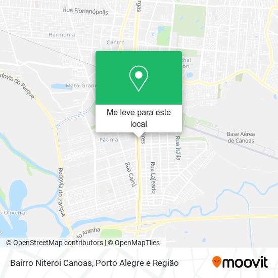 Bairro Niteroi Canoas mapa