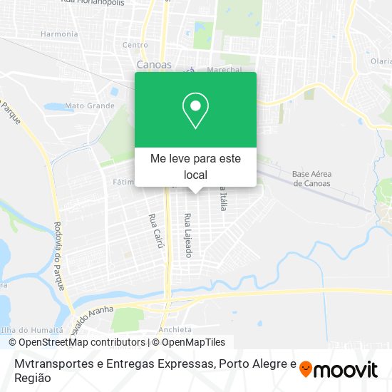 Mvtransportes e Entregas Expressas mapa