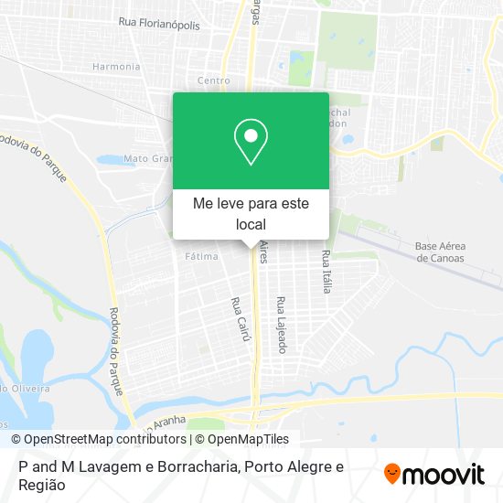 P and M Lavagem e Borracharia mapa