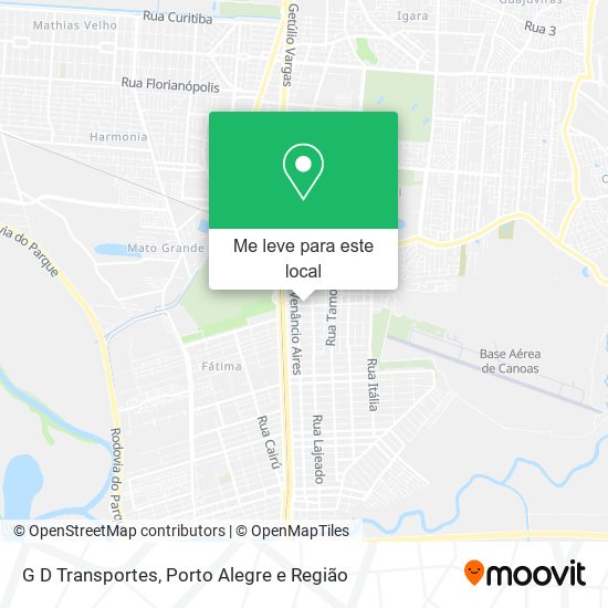 G D Transportes mapa