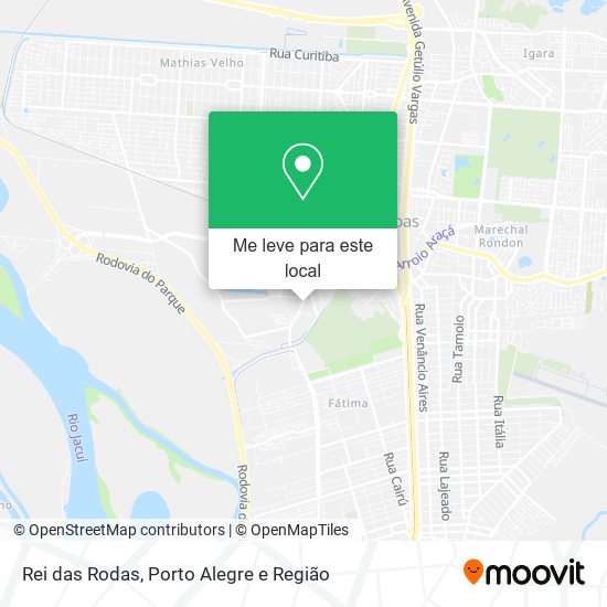 Rei das Rodas mapa