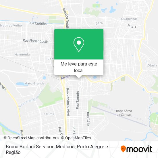 Bruna Borlani Servicos Medicos mapa