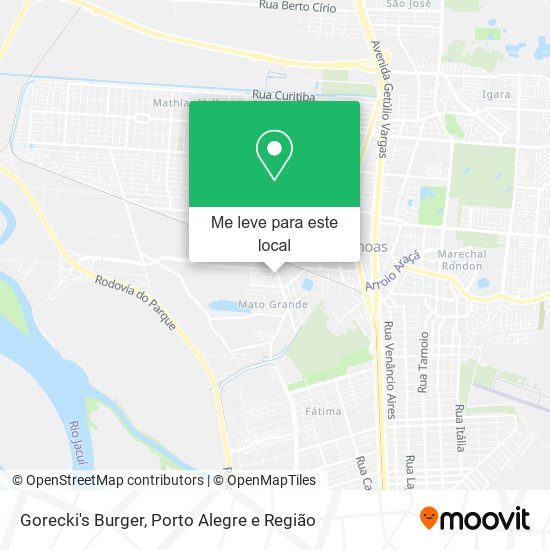 Gorecki's Burger mapa