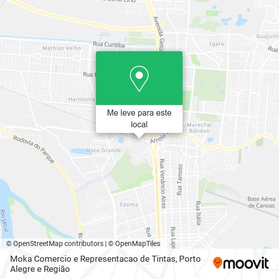 Moka Comercio e Representacao de Tintas mapa