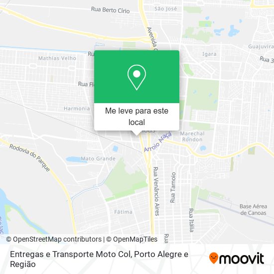 Entregas e Transporte Moto Col mapa