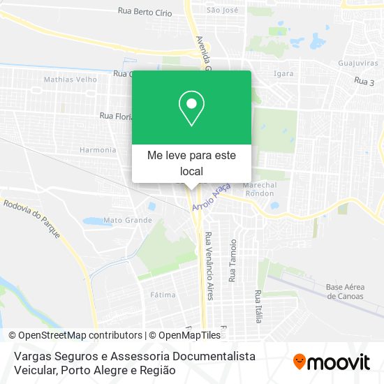 Vargas Seguros e Assessoria Documentalista Veicular mapa