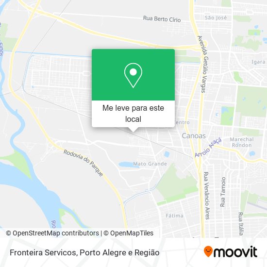 Fronteira Servicos mapa