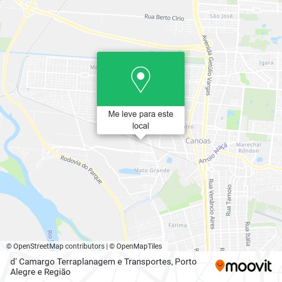 d' Camargo Terraplanagem e Transportes mapa