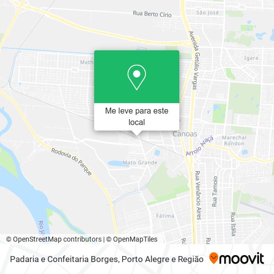 Padaria e Confeitaria Borges mapa