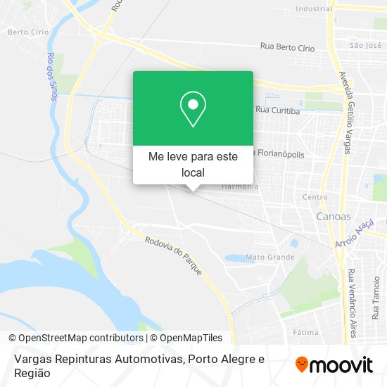 Vargas Repinturas Automotivas mapa