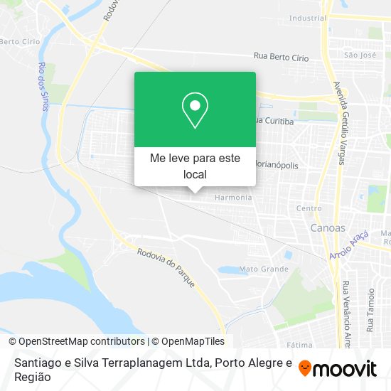 Santiago e Silva Terraplanagem Ltda mapa