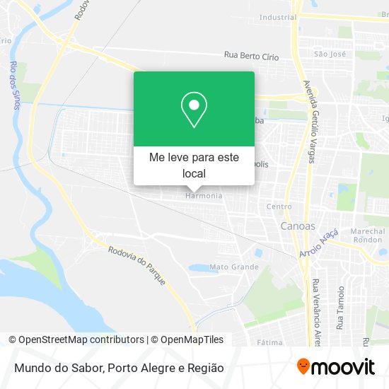 Mundo do Sabor mapa