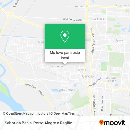 Sabor da Bahia mapa