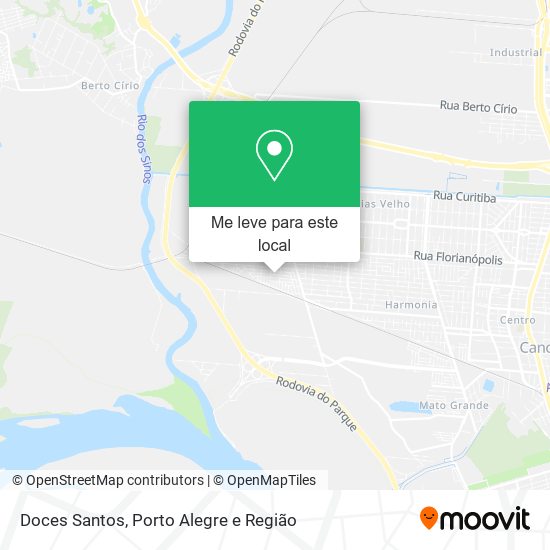 Doces Santos mapa