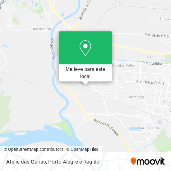 Atelie das Gurias mapa