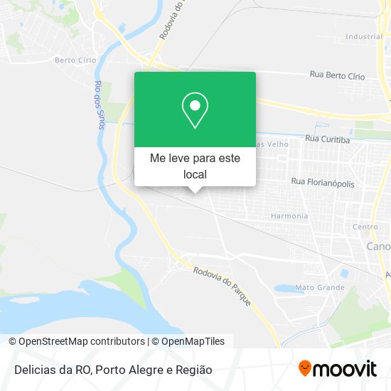 Delicias da RO mapa